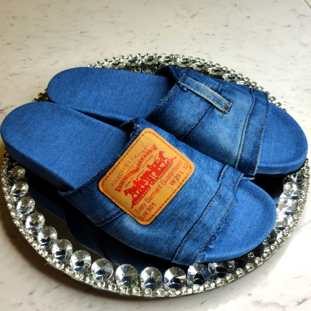 Blue Jean slides size 10 women NWT